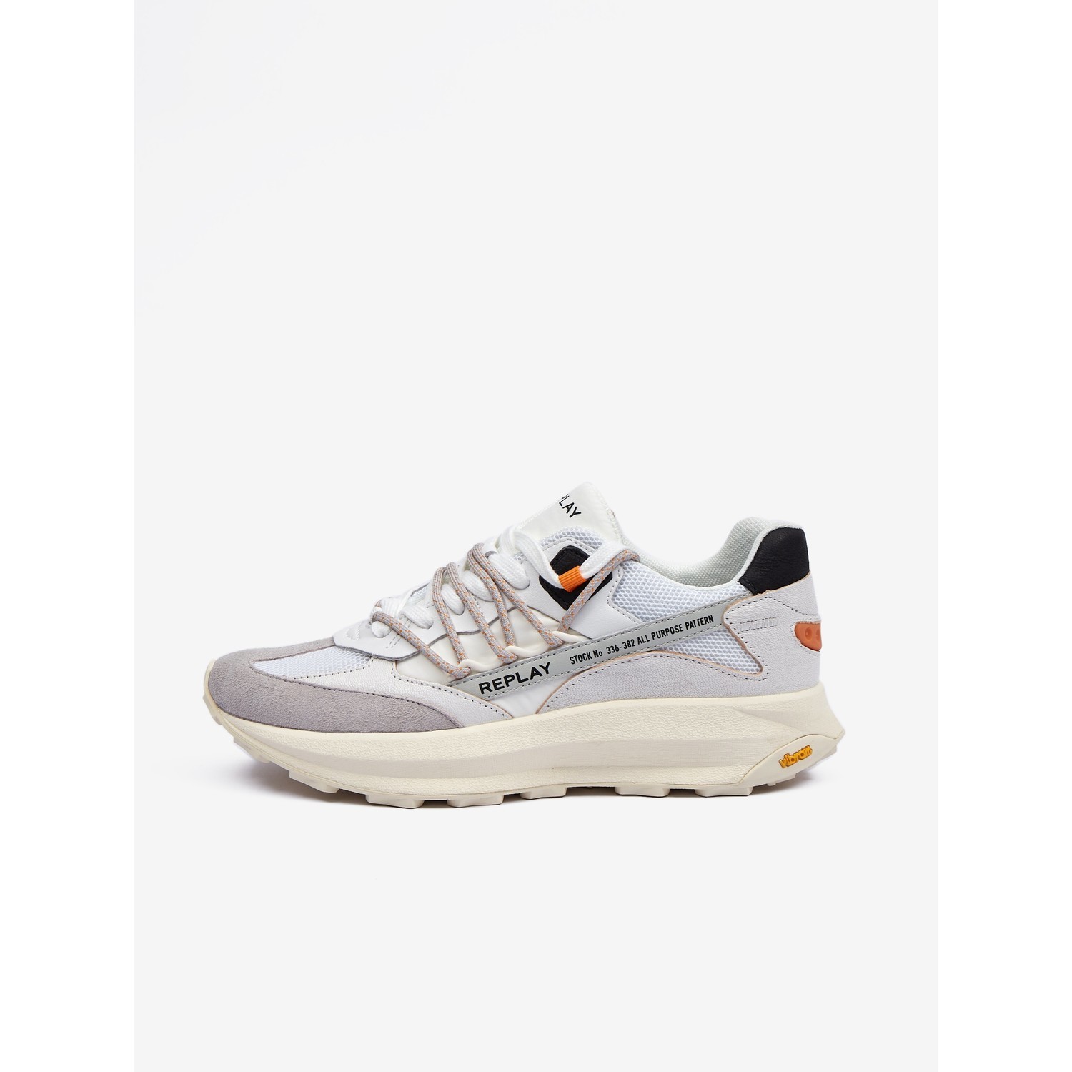 Replay Shoes Scarpa Off Wht Black - Men