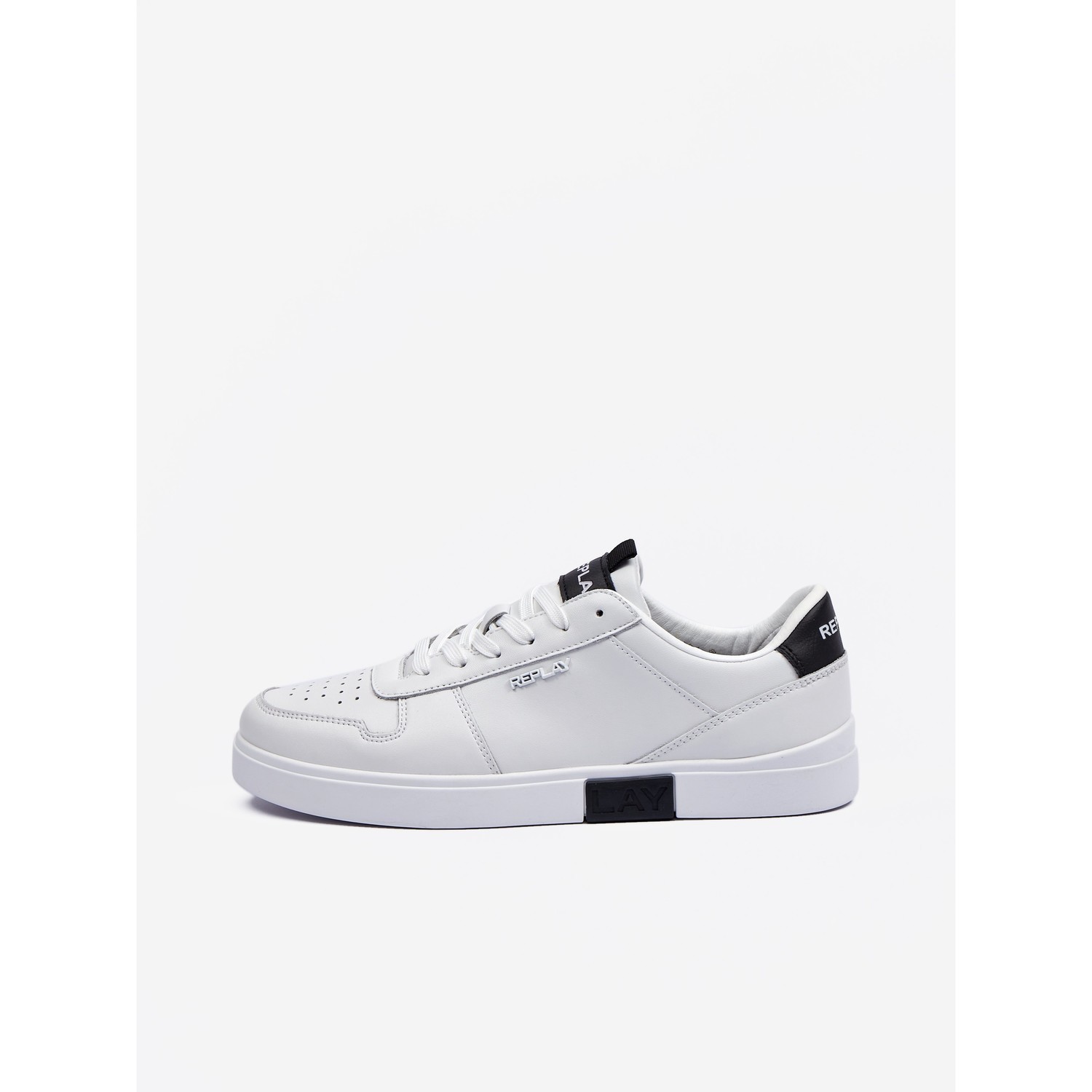 Replay Shoes Scarpa White Black - Men