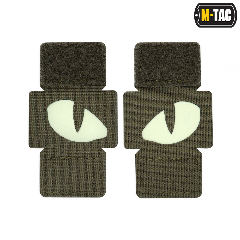 Nášivka M-Tac Tiger Eyes Laser Cut 2 ks - olivová