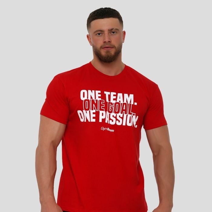 GymBeam Tričko One Team Red  XXXLXXXL