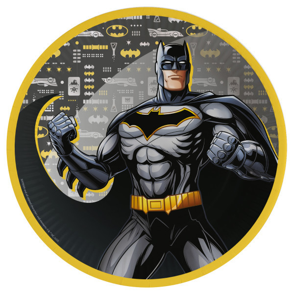 Amscan Papierové taniere - Batman 23 cm