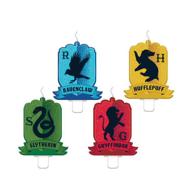 Amscan Sviečky - Harry Potter fakulty 4 ks