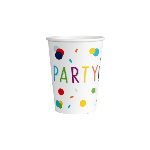 Amscan Papierové poháre - Konfety 250 ml