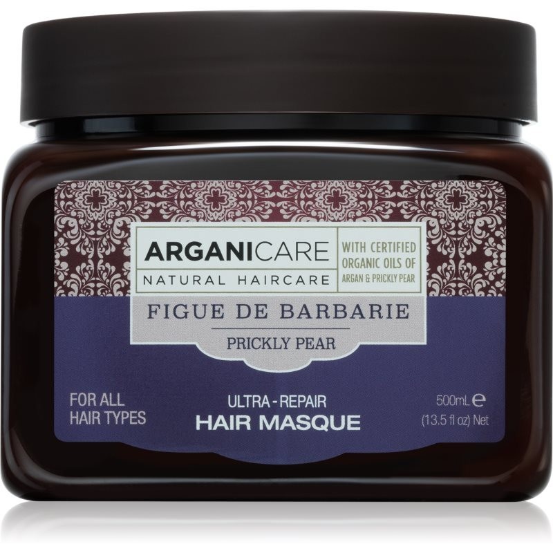 Arganicare Prickly Pear Ultra-Repair Hair Masque maska pre suché a poškodené vlasy 500 ml