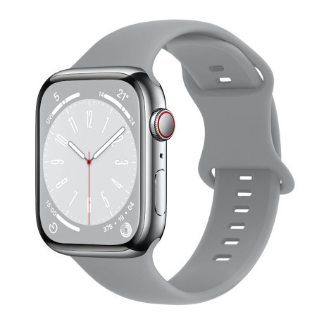 BStrap Smooth Silicone remienok na Apple Watch 42/44/45mm, gray