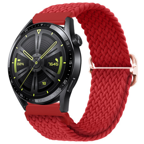BStrap Elastic Nylon remienok na Huawei Watch GT2 42mm, red