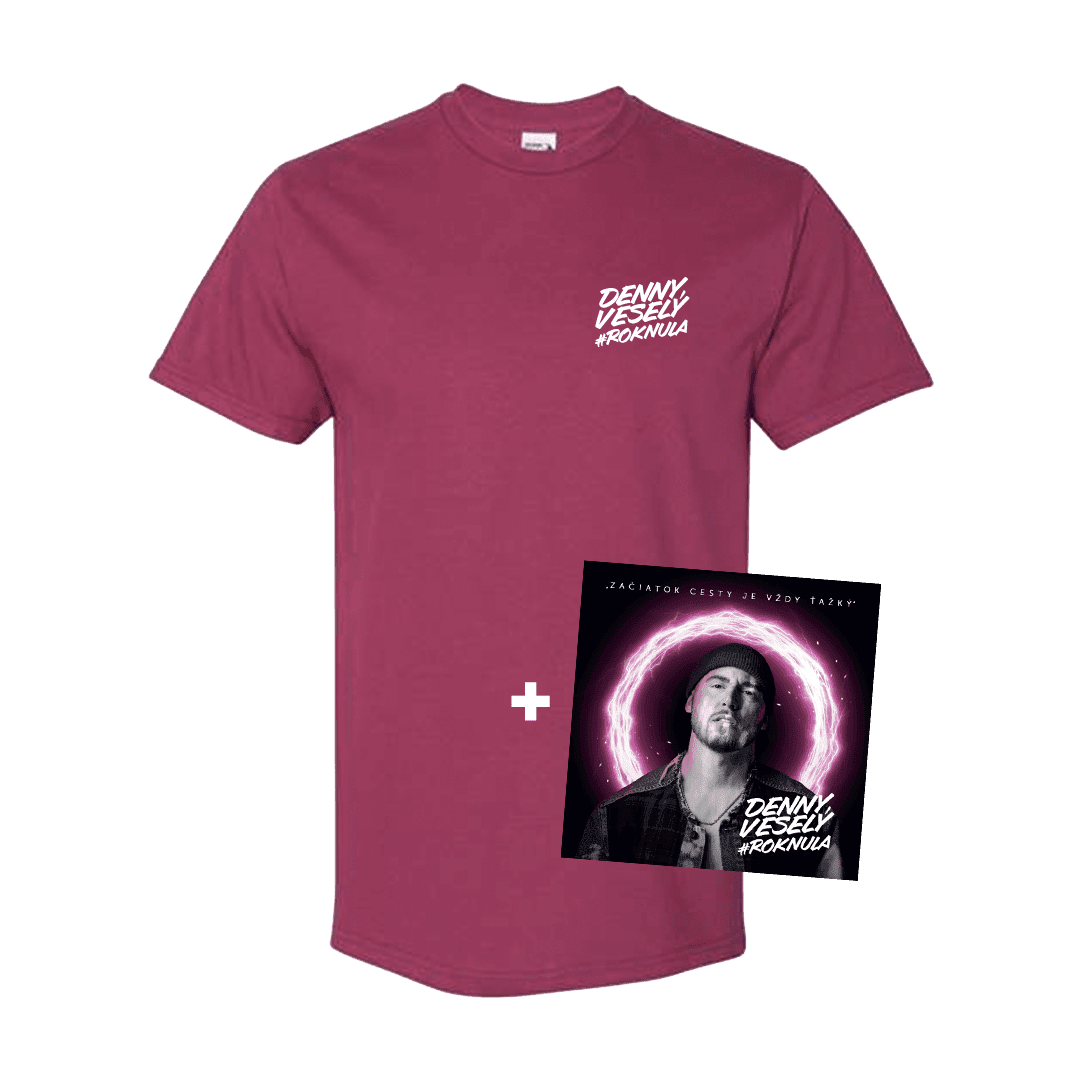 Denny Veselý, CD + Tričko Rok Nula, Balík