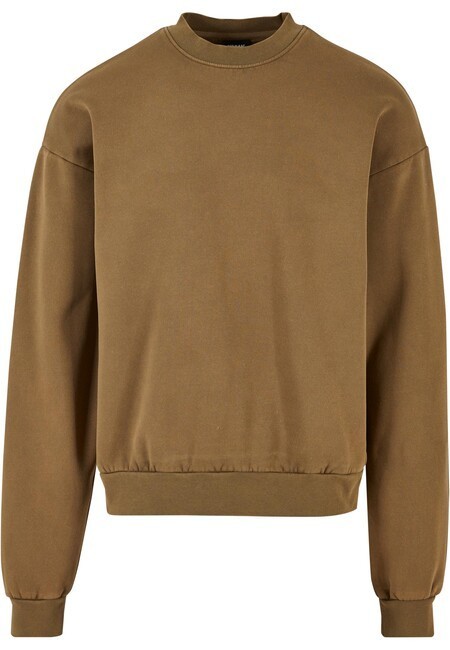 Urban Classics Acid Washed Crew summerolive - S