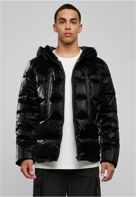 Urban Classics Shark Skin Puffer Jacket black - S