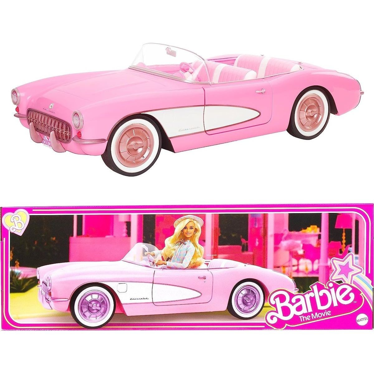 Barbie ružový filmový kabriolet HPK02