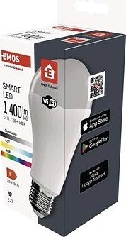 EMOS Inteligentná LED žiarovka GoSmart A65 E27 14 W (94 W) 1 400 lm RGB stmievateľná WiFi