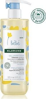 Klorane Bébé Jemný umývací gél na telo a vlasy 500 ml