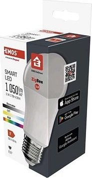 EMOS Inteligentná LED žiarovka GoSmart A60 E27 11 W (75 W) 1050 lm RGB stmievateľná Zigbee