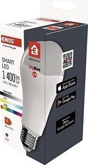 EMOS Inteligentná LED žiarovka GoSmart A65 E27 14 W (94 W) 1400 lm RGB stmievateľná Zigbee