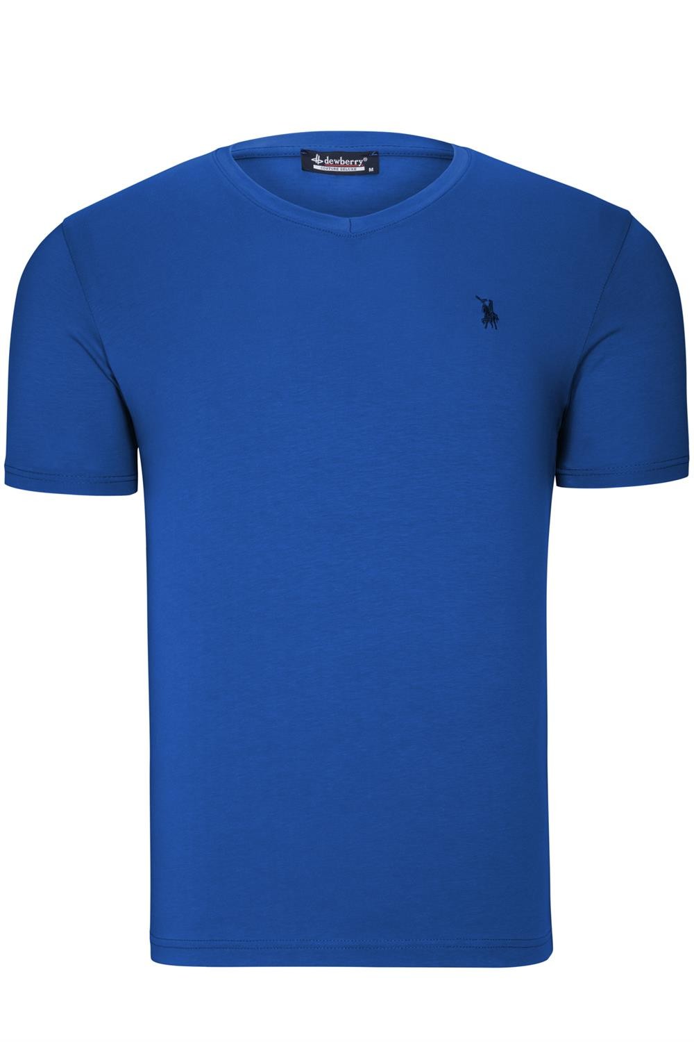 T8568 DEWBERRY V-NECK MENS T-SHIRT-PLAIN SAKS