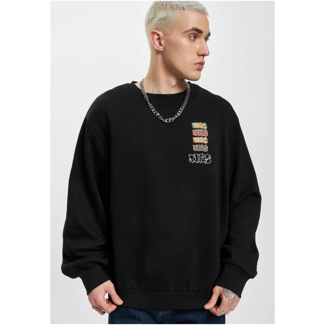 Mikina Dangerous DNGRS Wallarts Crewneck - čierna, M