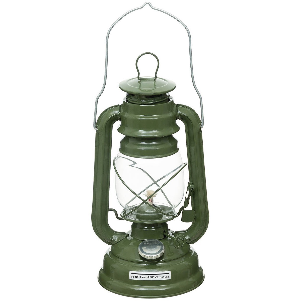 Lampa petrolejová MFH Zinok 25 cm - olivová