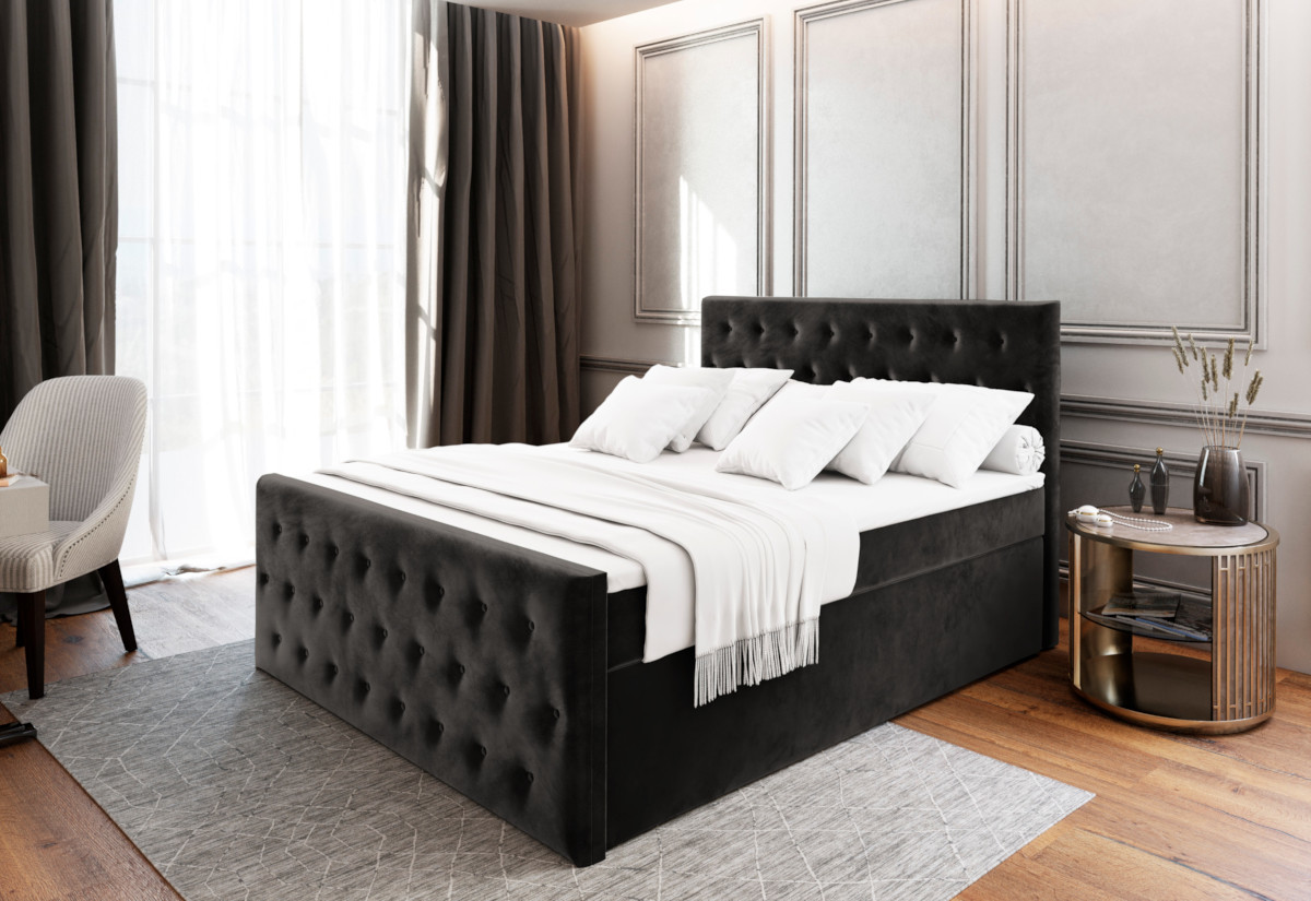 Expedo Čalúnená posteľ boxspring FENDI, 160x200, casablanca 16