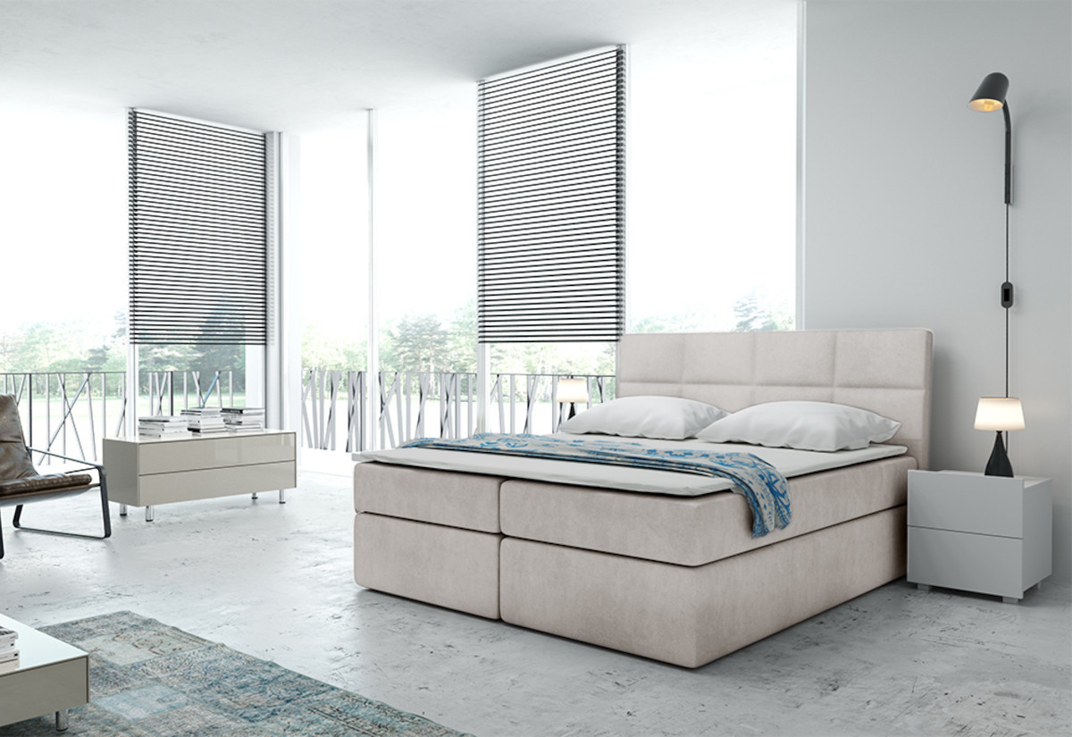 Expedo Čalúnená posteľ boxspring GIACOMO, 180x200, trinity 01