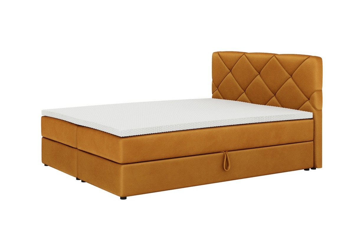 Expedo Čalúnená posteľ boxspring SCARLETT + topper, 180x200, itaka 33