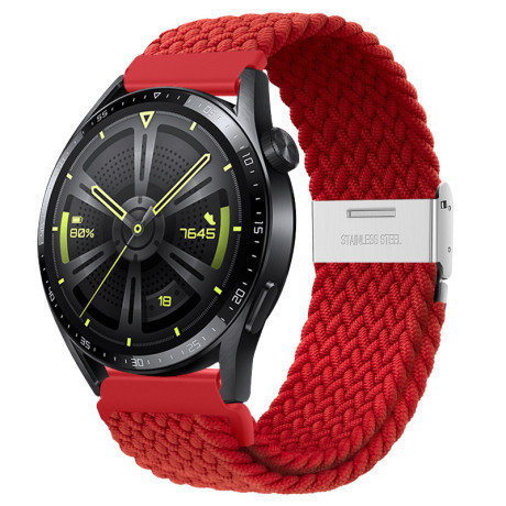 BStrap Elastic Nylon 2 remienok na Huawei Watch GT/GT2 46mm, red