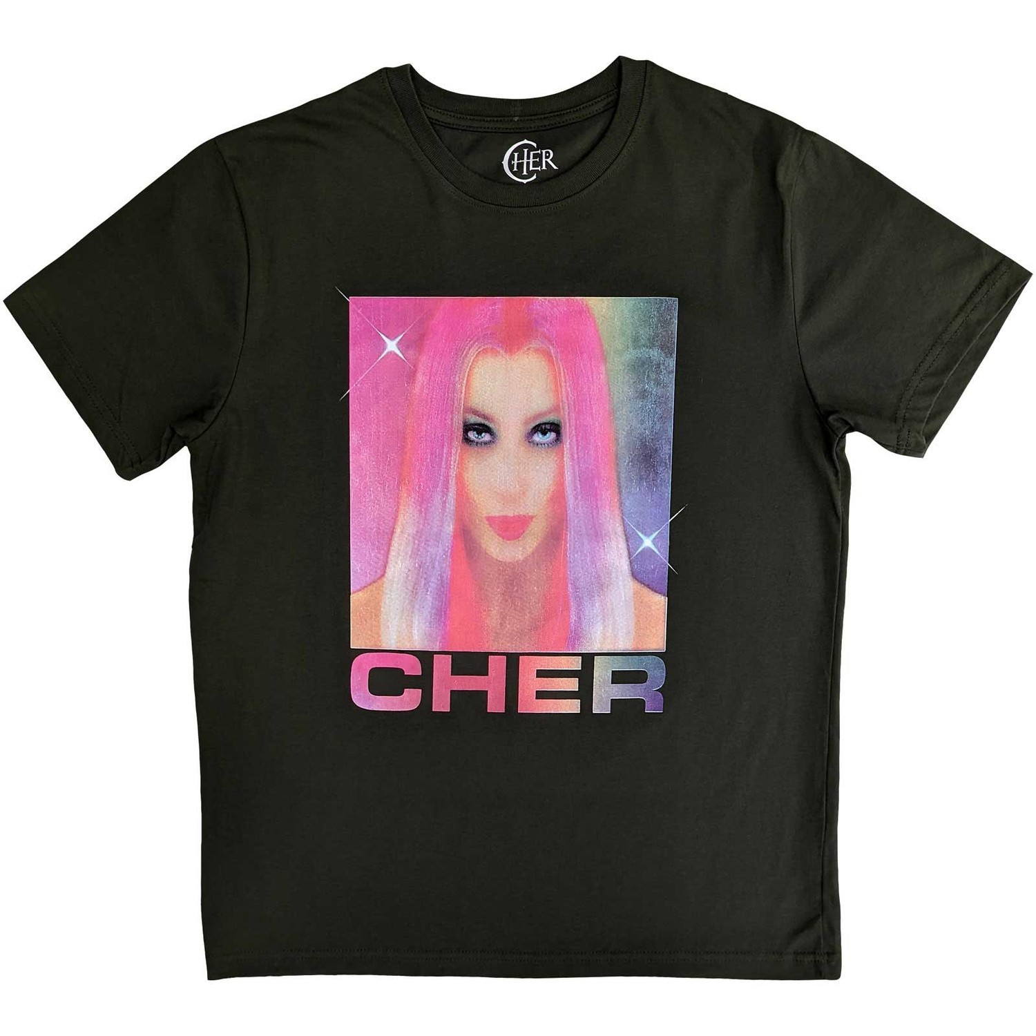 Cher tričko Pink Hair Zelená S