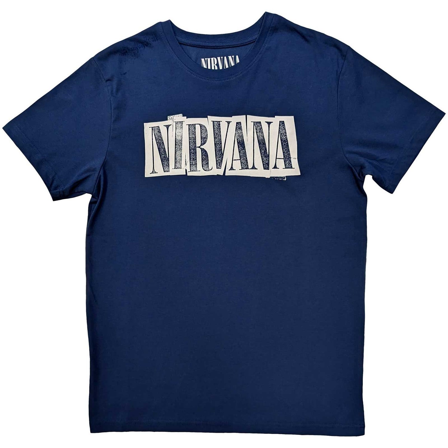 Nirvana tričko Box Logo Modrá S