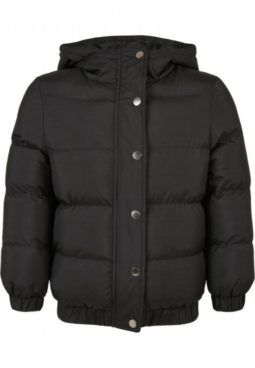 Urban Classics Girls Hooded Puffer Jacket black - 110/116
