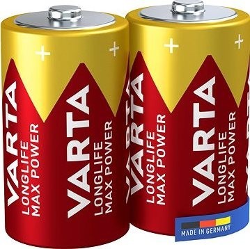 VARTA alkalická batéria Longlife Max Power D 2 ks