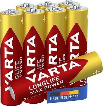 VARTA alkalická batéria Longlife Max Power AAA 5 + 3 ks