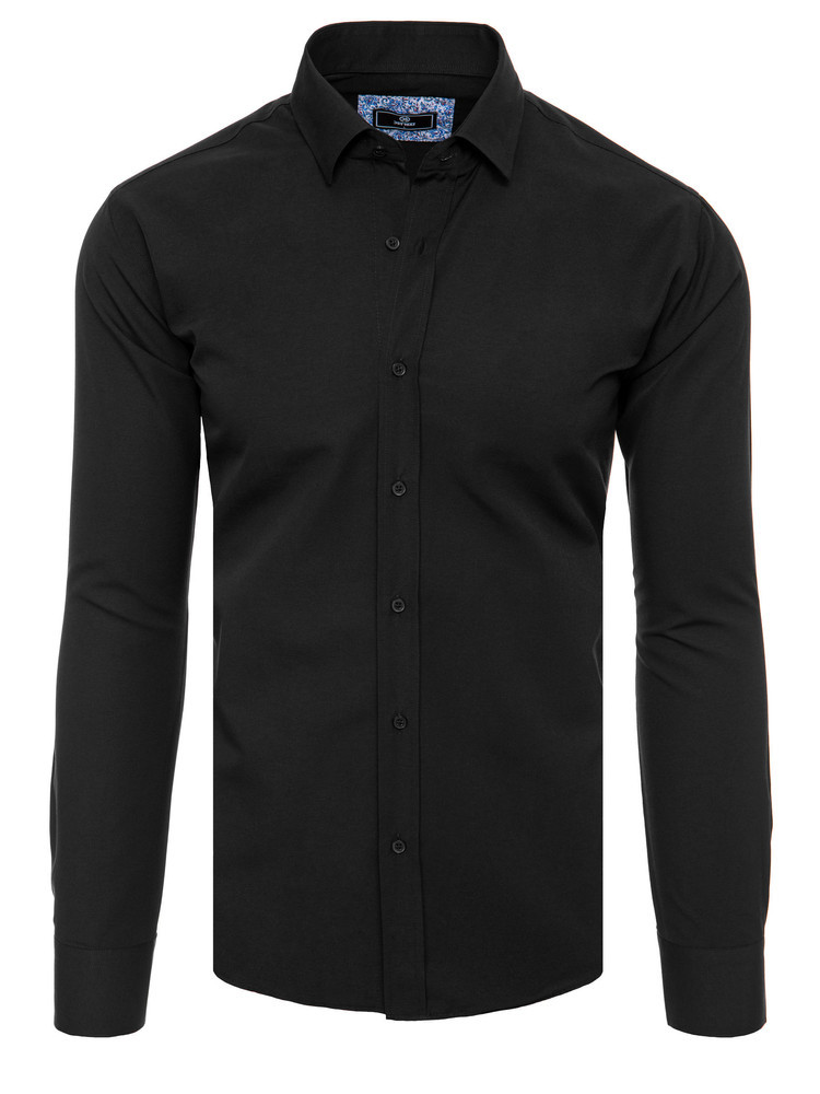Men's elegant black shirt Dstreet