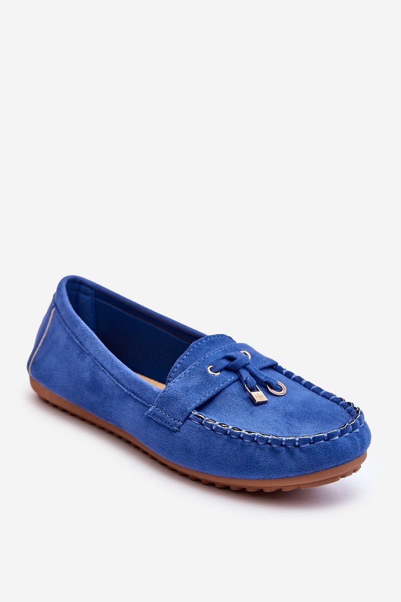 Classic suede moccasins Blue Good Time
