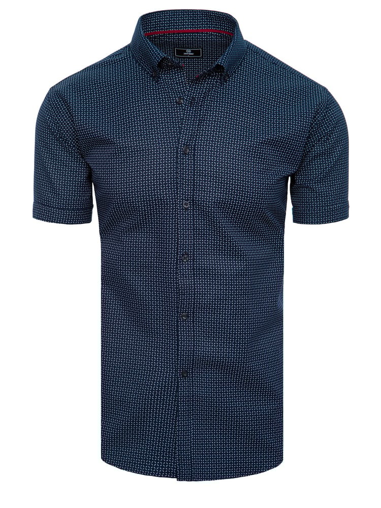 Dark blue Dstreet men's short sleeve shirt