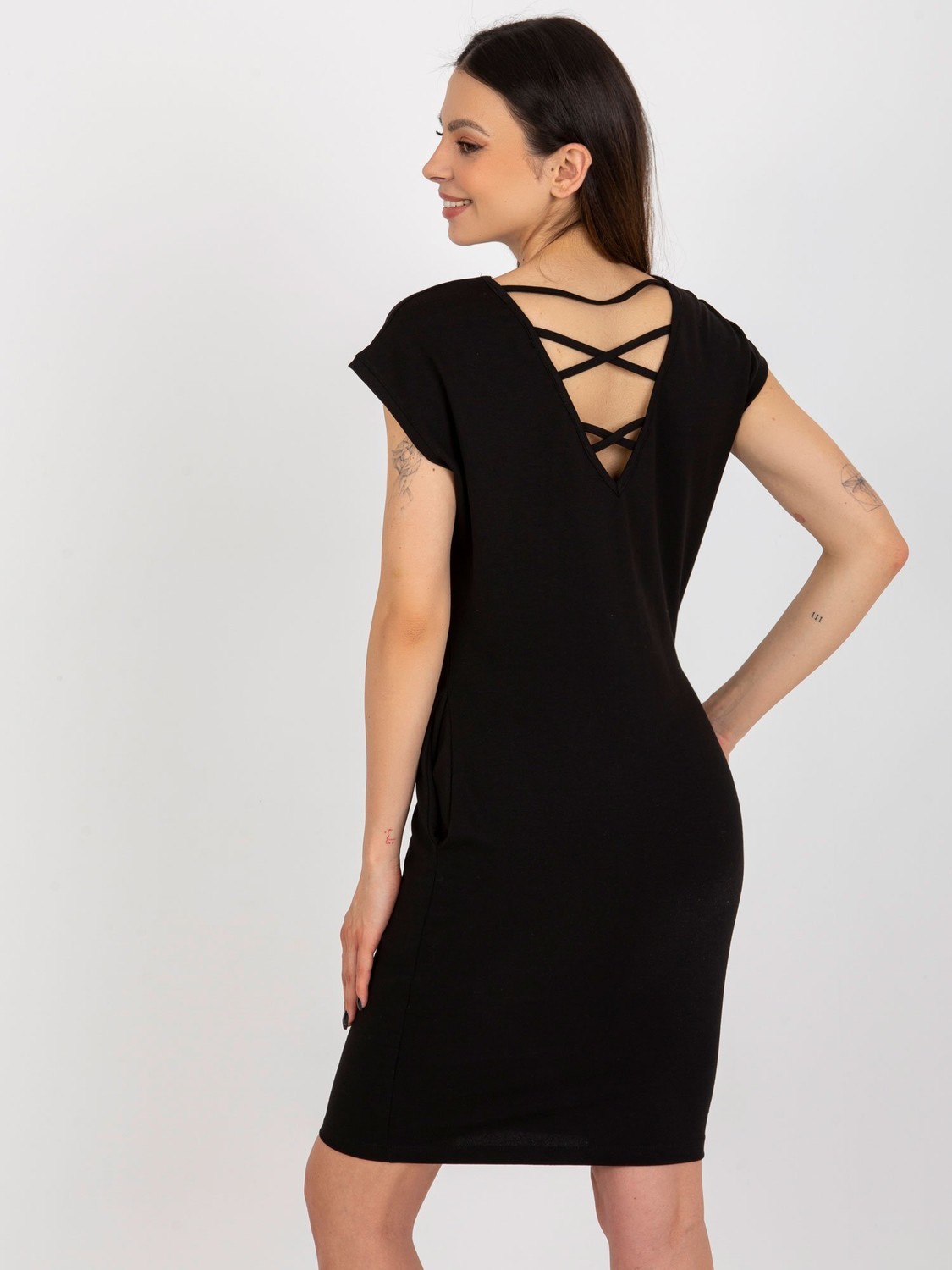Black tracksuit dress with pockets from OCH BELLA