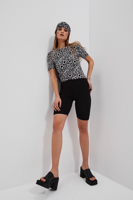 WOMAN SHORTS L-SH-4007 BLACK