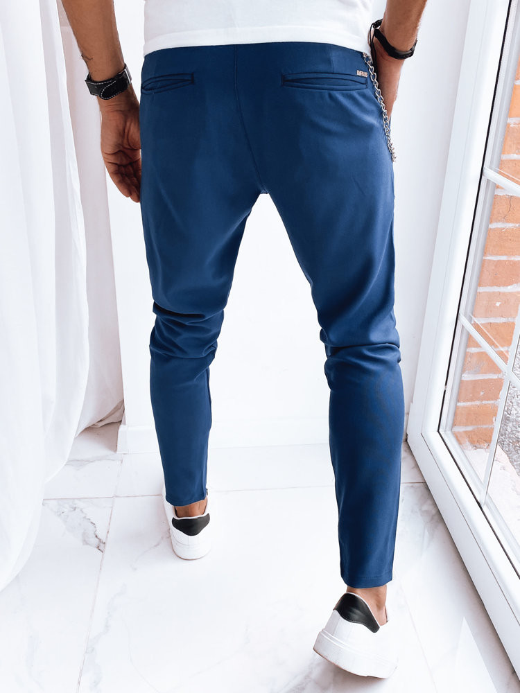 Men's Casual Dark Blue Dstreet Trousers