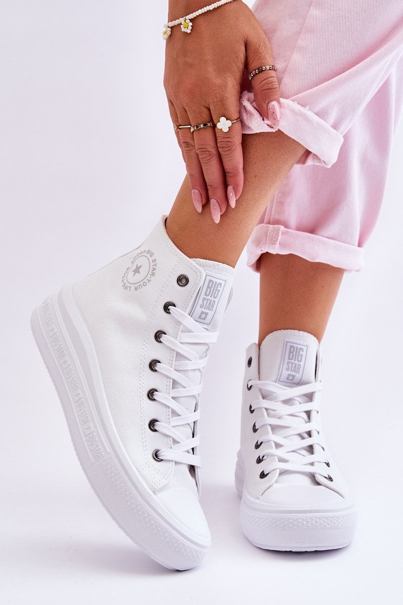 Womens High Sneakers Big Star LL274A183 White