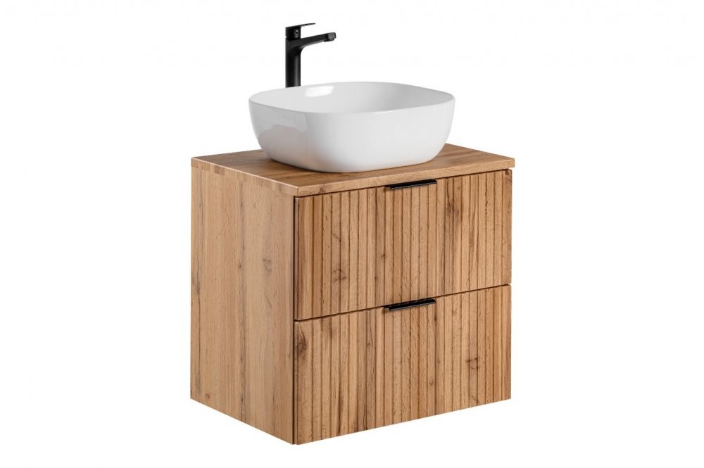 ArtCom Kúpeľňový komplet ADEL Oak DU60/1 s doskou a umývadlom