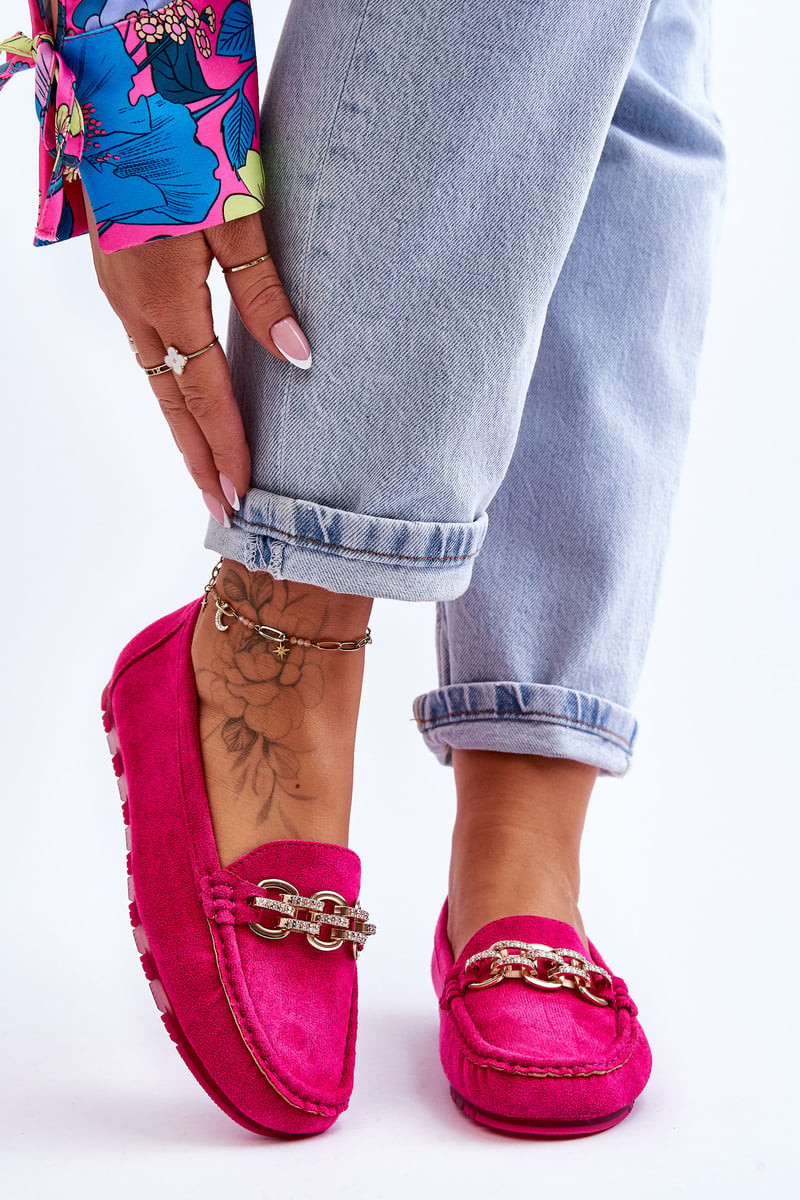 Women's suede loafers Fuchsie Sorento