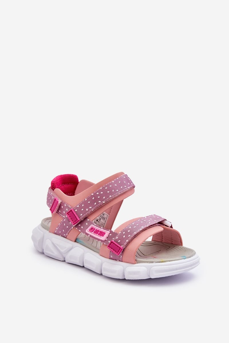 Kids Zipper Sandal Big Star LL374202 pink