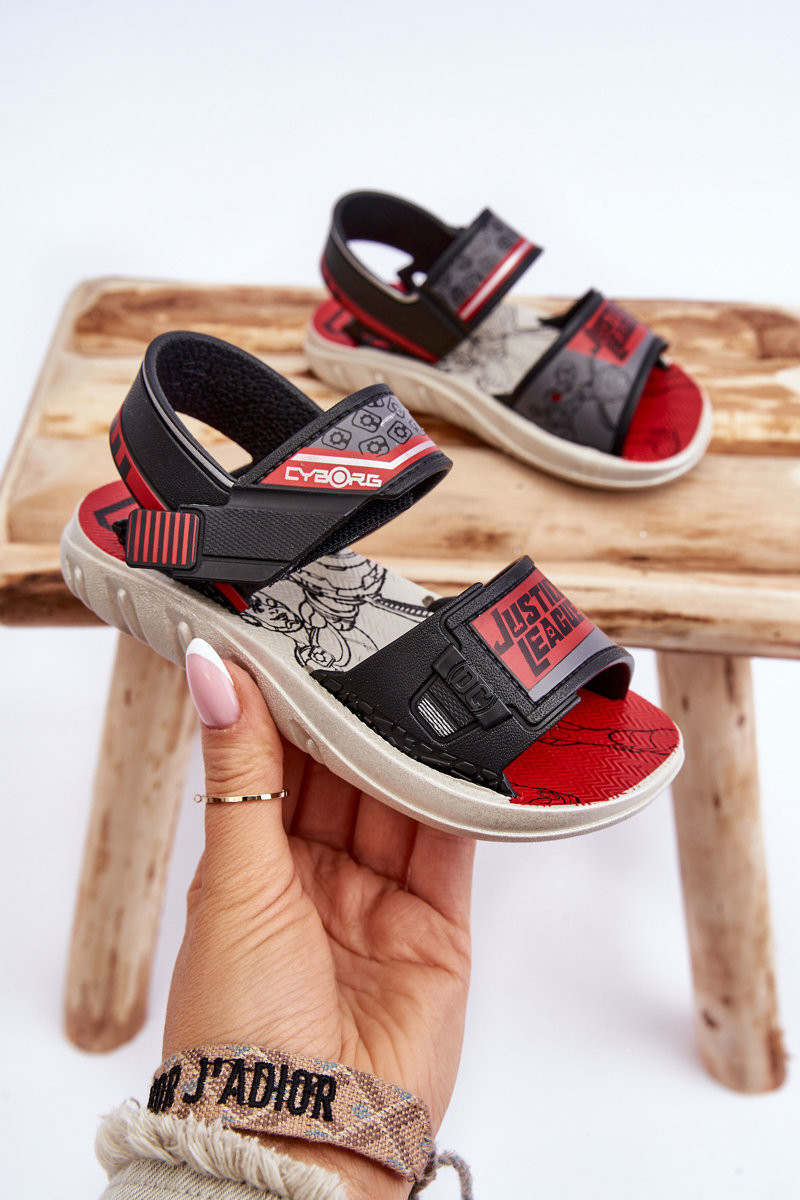 Grendene Kids Sandals JJ385011 Black-Red