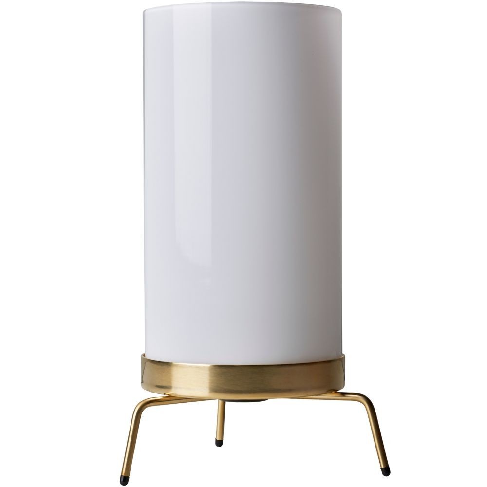 Stolové svietidlo PM-02 31 cm, biela/mosadz, Fritz Hansen