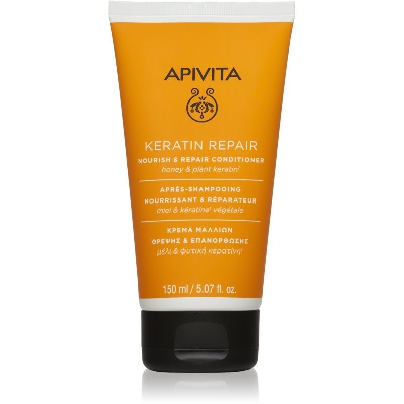 Apivita Keratin Repair keratínový obnovujúci kondicionér pre suché a poškodené vlasy 150 ml