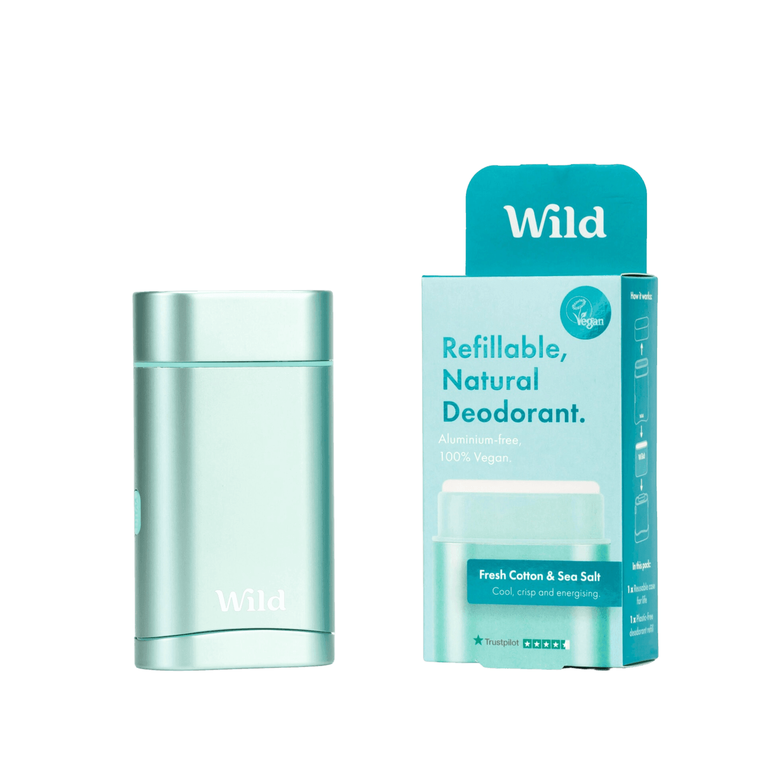 Wild DEO Starter Aqua Fresh Cotton&Sea salt 40 g