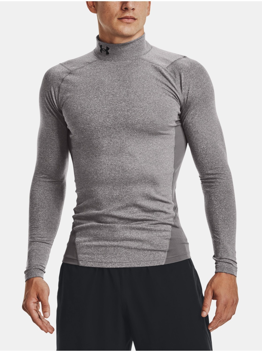 Tričko Under Armour UA CG Armour Comp Mock - šedá
