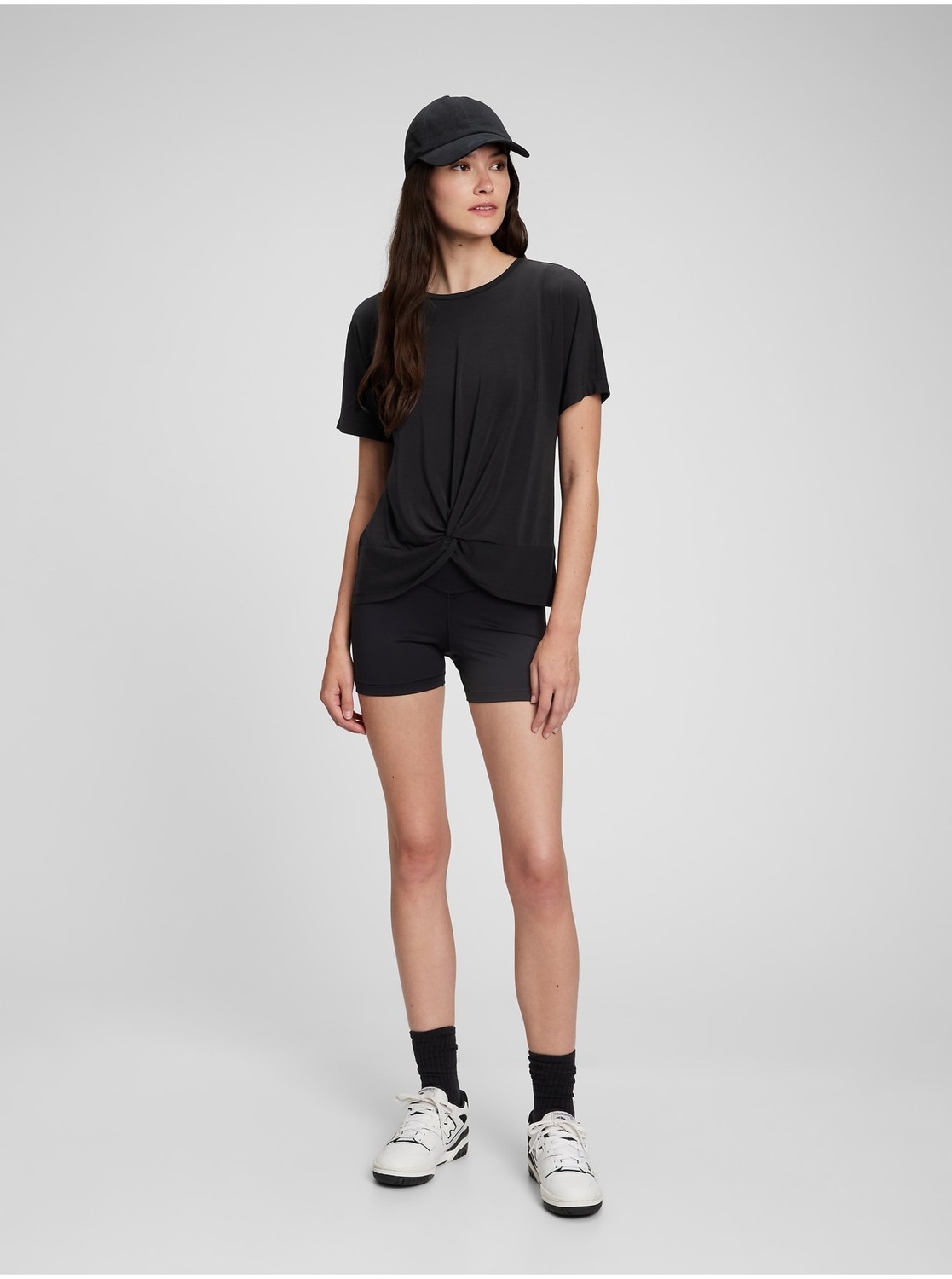 Čierne dámske tričko GAP