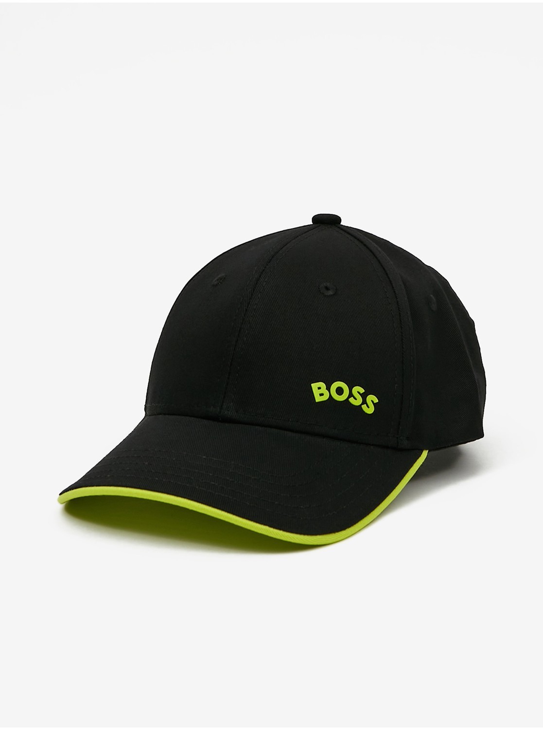 Šiltovky pre mužov BOSS - čierna, neónová zelená
