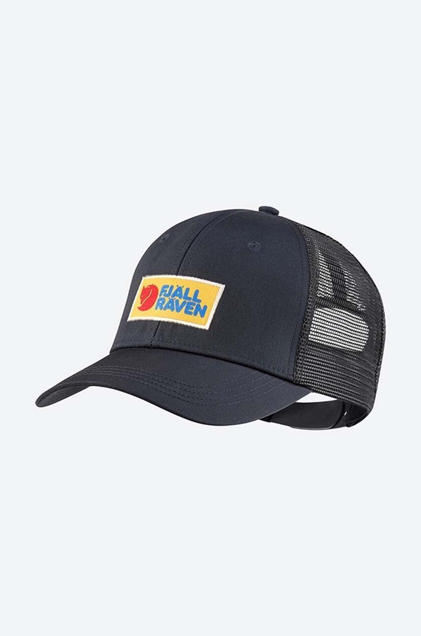 Šiltovka Fjallraven Vardag tmavomodrá farba, s nášivkou