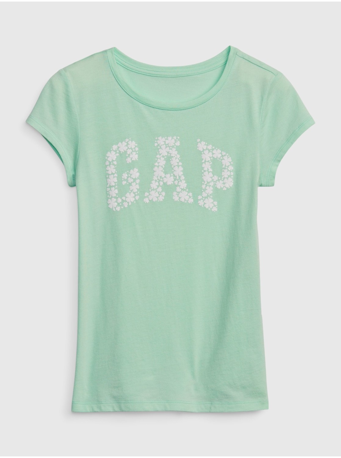 Svetlo zelené dievčenské tričko GAP