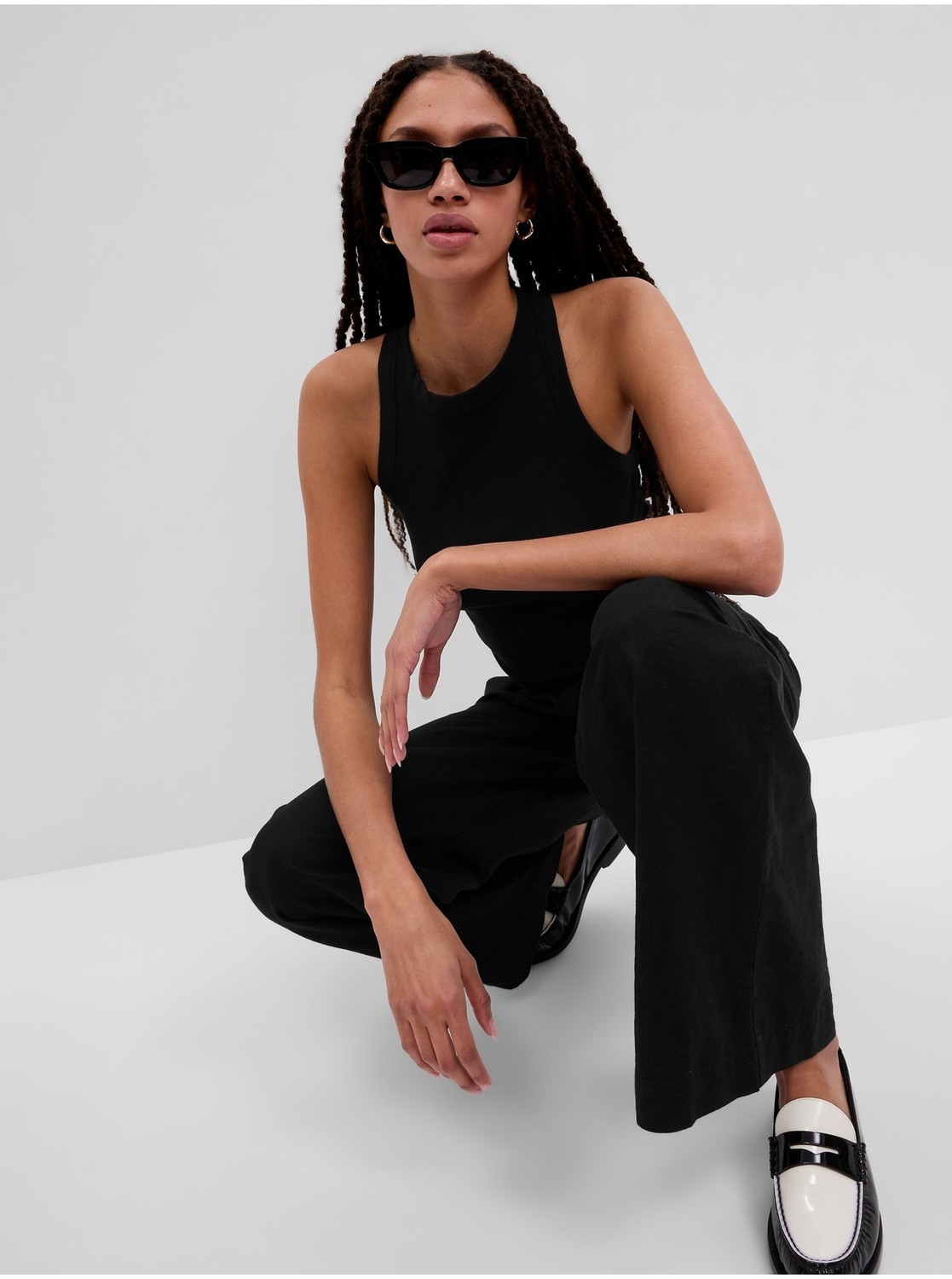 Čierny dámsky tielkový top GAP